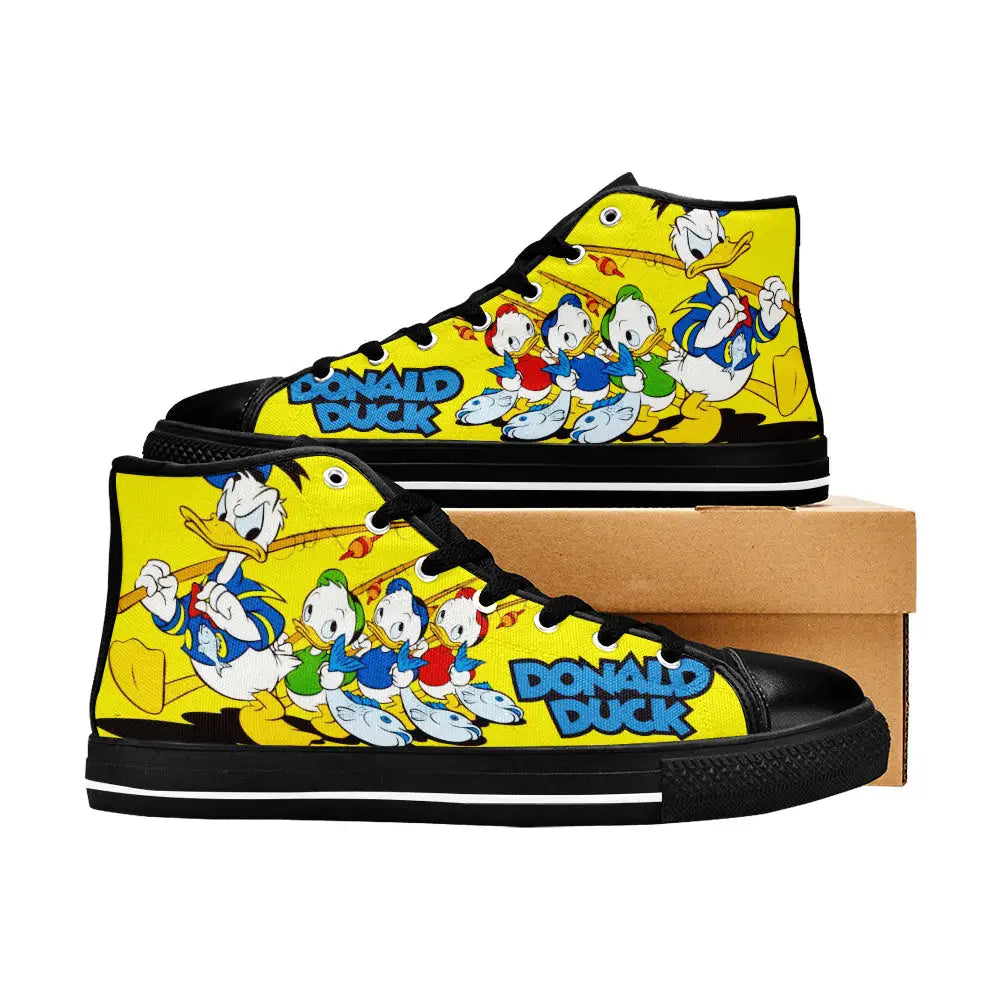 Donald Duck Custom High Top Sneakers Shoes