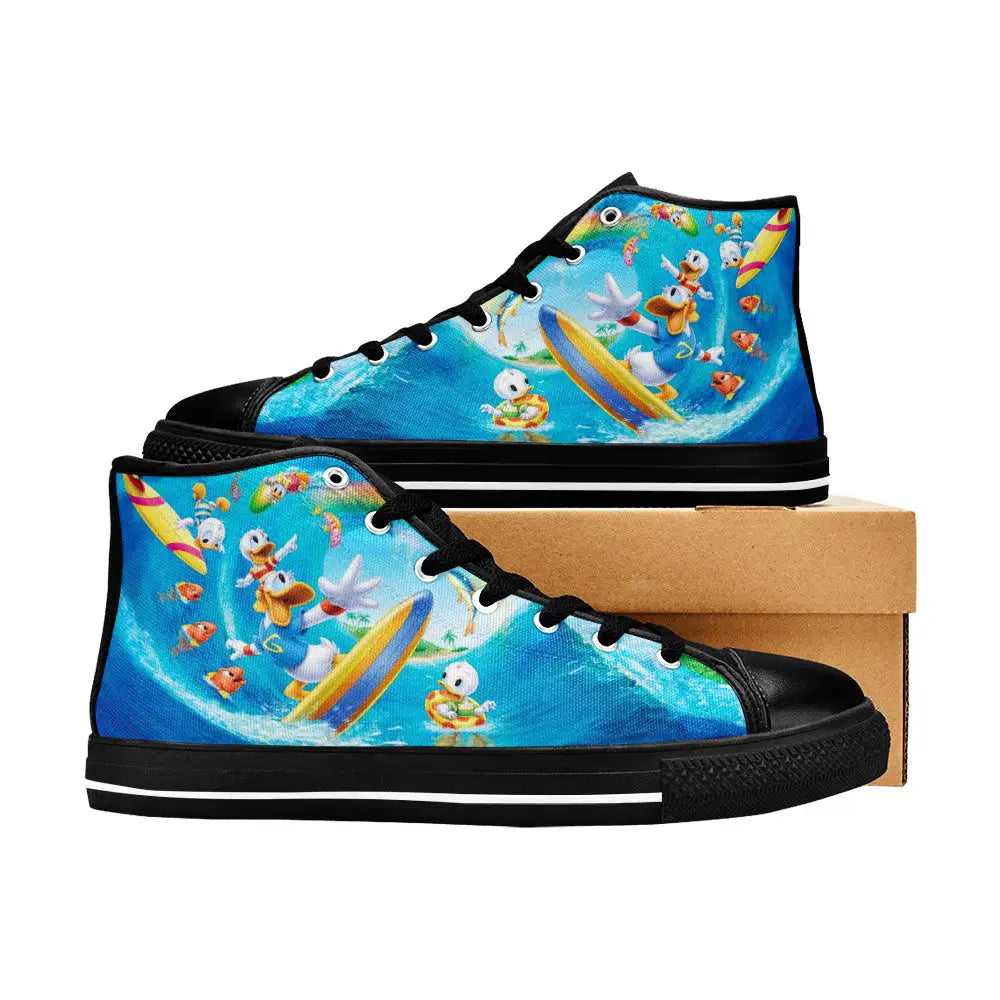 Donald Duck Custom High Top Sneakers Shoes