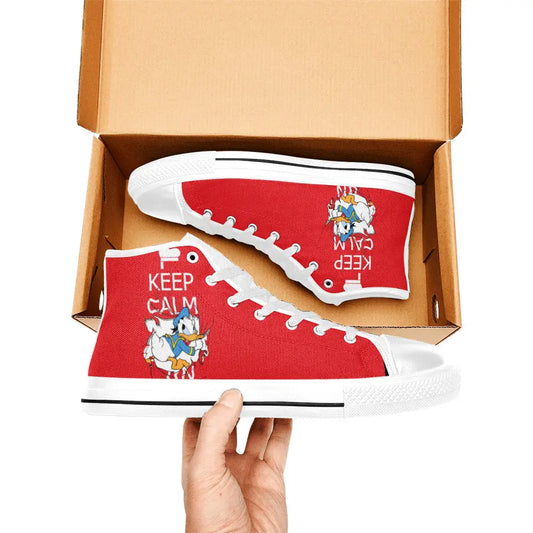 Donald Duck Custom High Top Sneakers Shoes