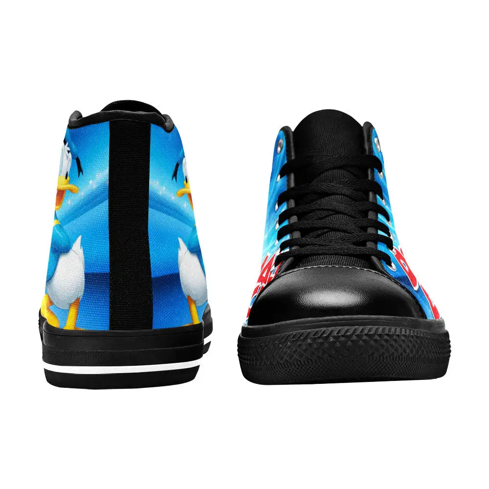 Donald Duck Custom High Top Sneakers Shoes