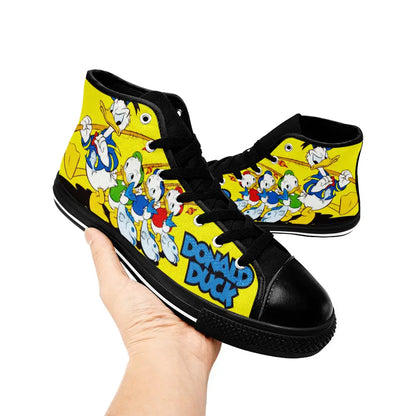 Donald Duck Custom High Top Sneakers Shoes