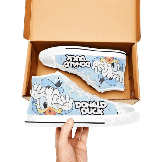 Donald Duck Custom High Top Sneakers Shoes