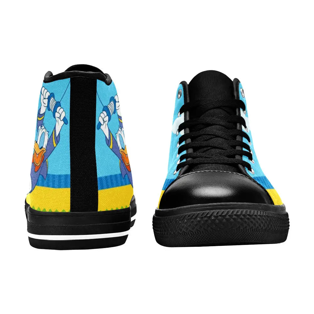 Donald Duck Custom High Top Sneakers Shoes