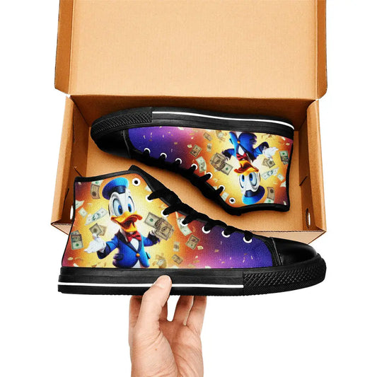 Donald Duck Custom High Top Sneakers Shoes