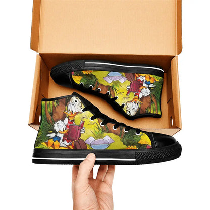 Donald Duck Custom High Top Sneakers Shoes