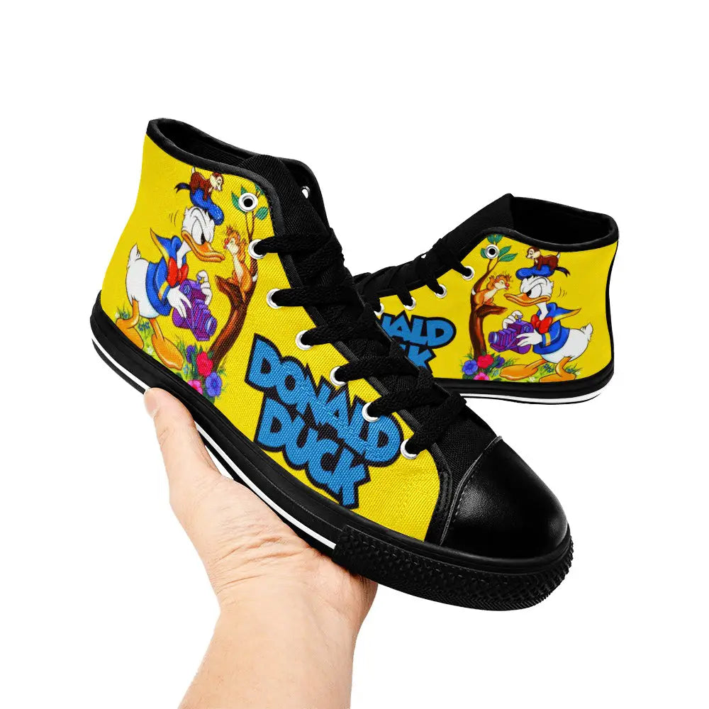 Donald Duck Custom High Top Sneakers Shoes