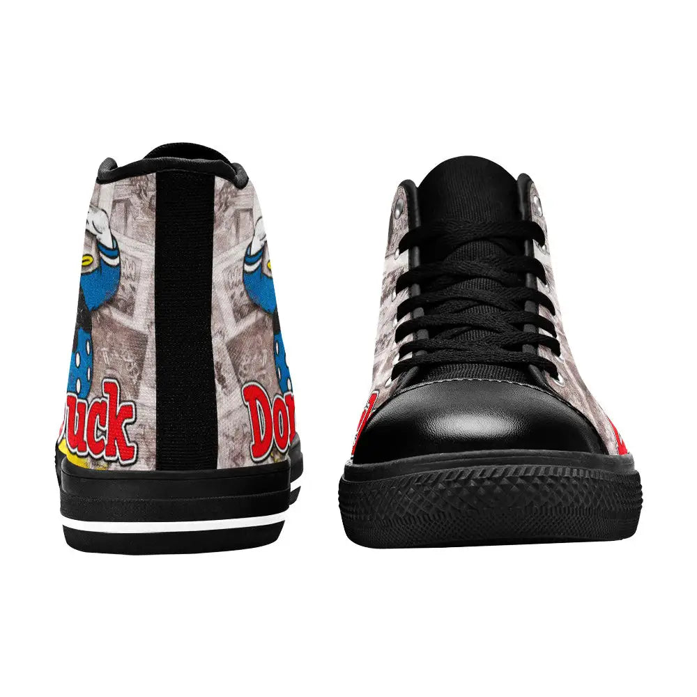 Donald Duck Custom High Top Sneakers Shoes