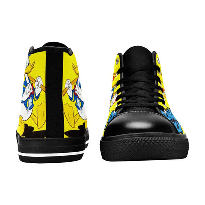 Donald Duck Custom High Top Sneakers Shoes