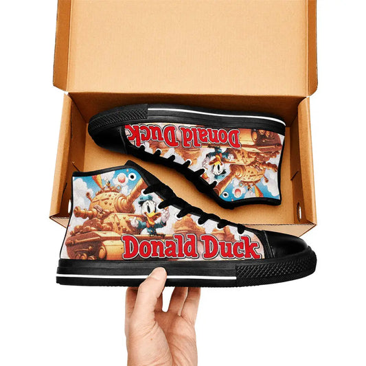 Donald Duck Custom High Top Sneakers Shoes