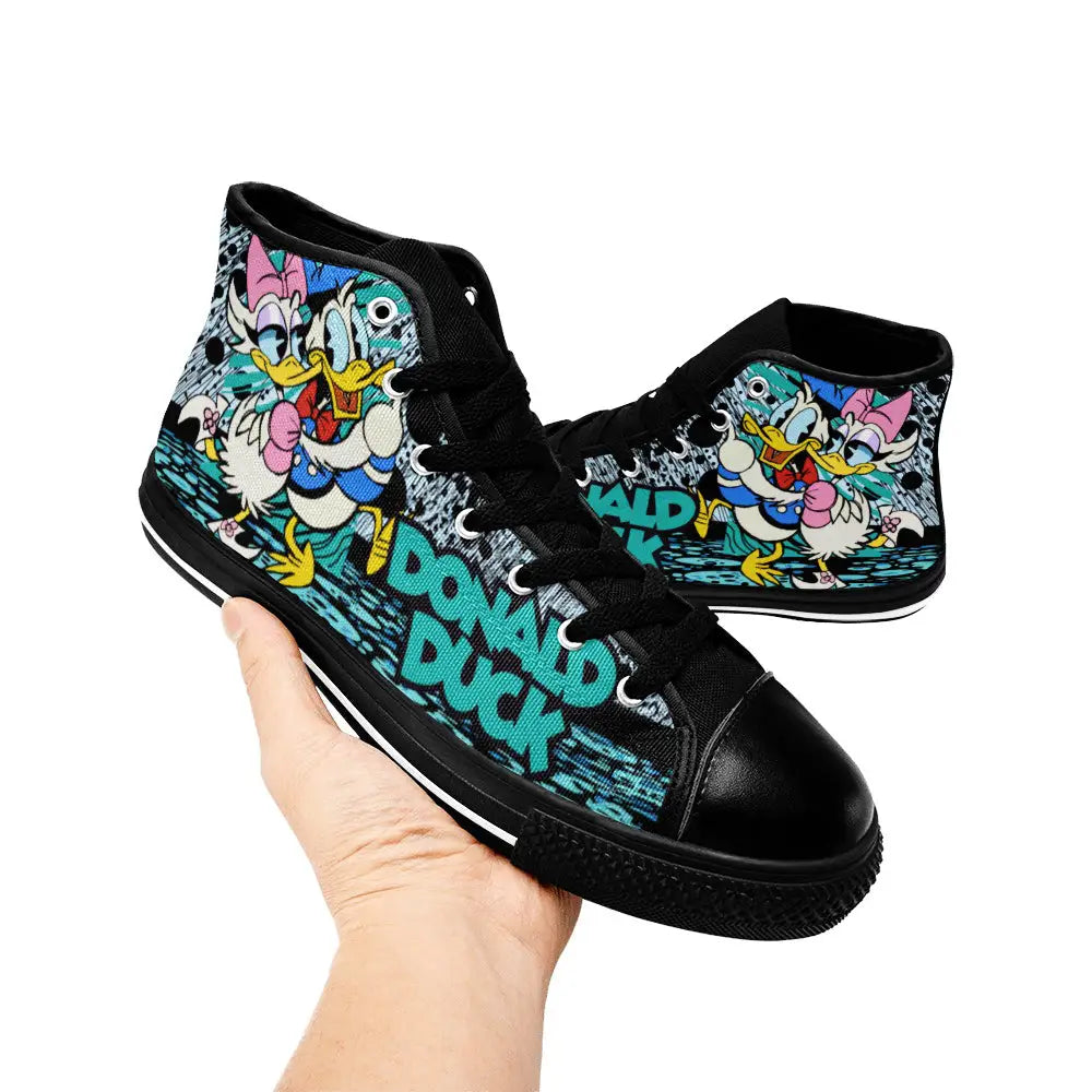 Donald Duck Custom High Top Sneakers Shoes