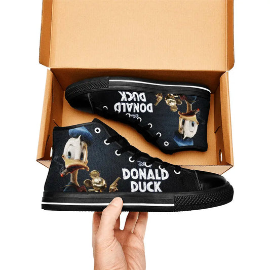 Donald Duck Custom High Top Sneakers Shoes