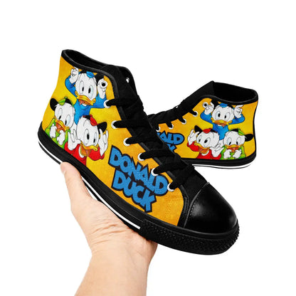 Donald Duck Custom High Top Sneakers Shoes