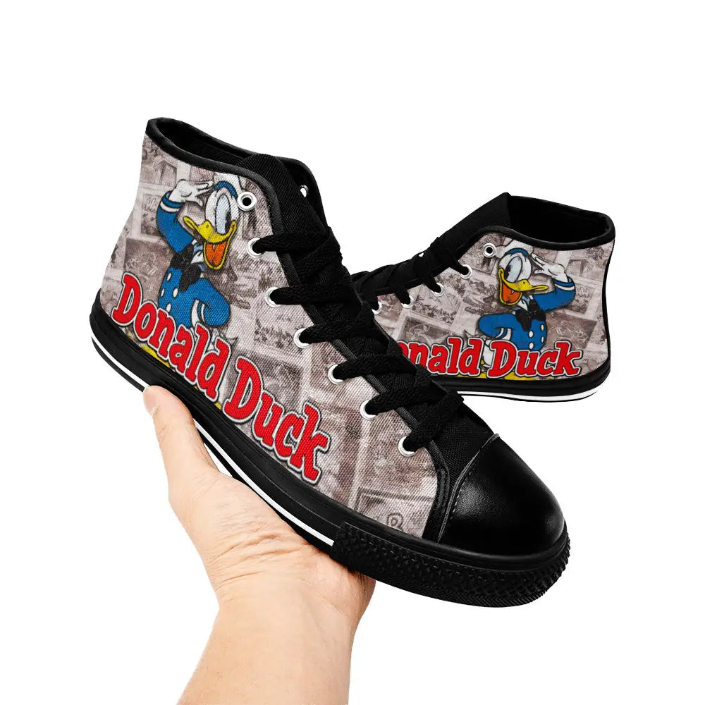 Donald Duck Custom High Top Sneakers Shoes