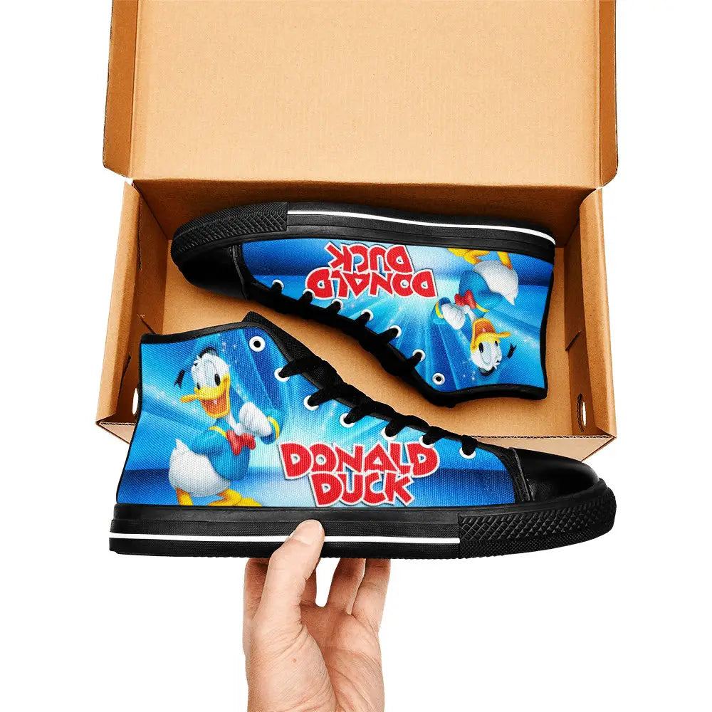 Donald Duck Custom High Top Sneakers Shoes