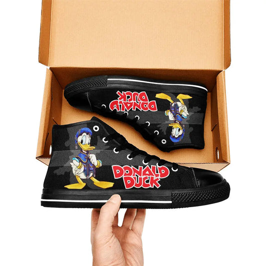 Donald Duck Custom High Top Sneakers Shoes