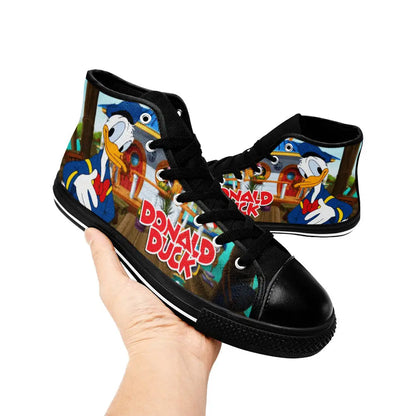 Donald Duck Custom High Top Sneakers Shoes