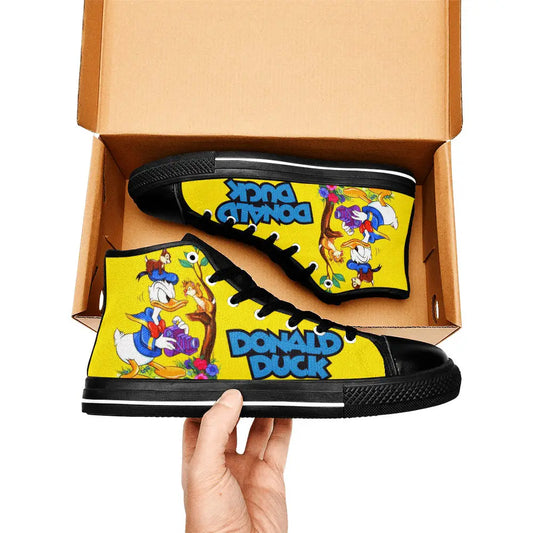 Donald Duck Custom High Top Sneakers Shoes