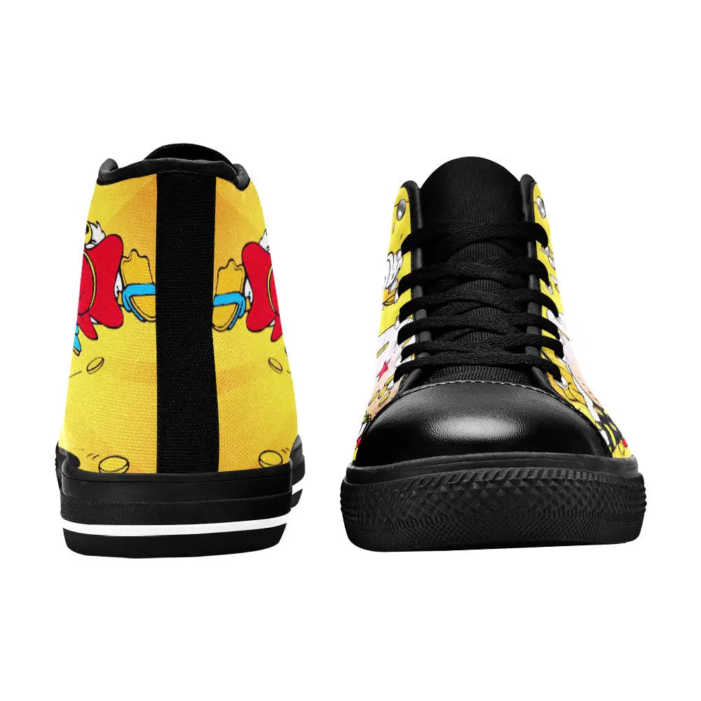 Donald Duck Custom High Top Sneakers Shoes