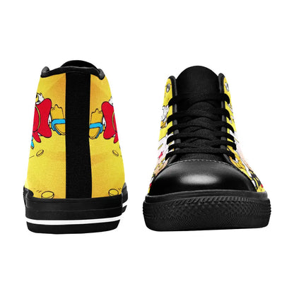 Donald Duck Custom High Top Sneakers Shoes