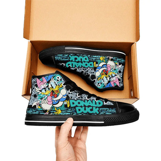 Donald Duck Custom High Top Sneakers Shoes