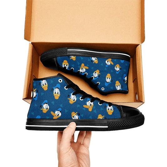 Donald Duck Custom High Top Sneakers Shoes