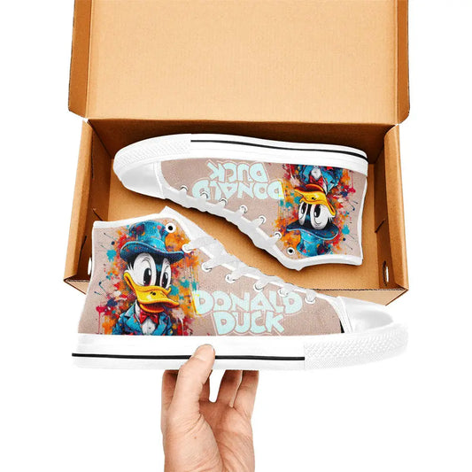 Donald Duck Custom High Top Sneakers Shoes