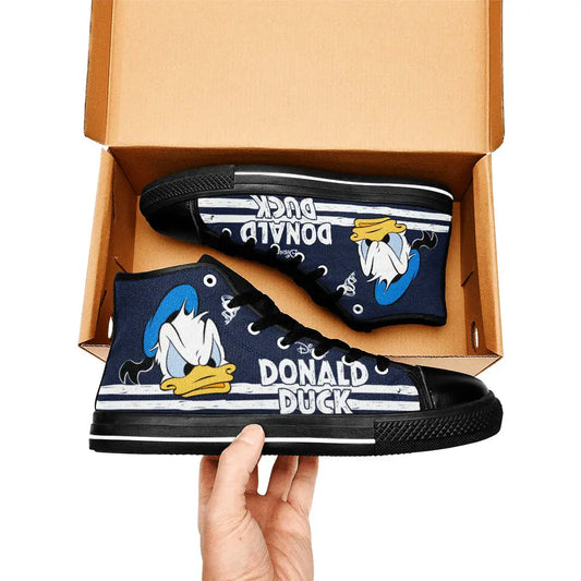Donald Duck Custom High Top Sneakers Shoes