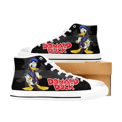 Donald Duck Custom High Top Sneakers Shoes