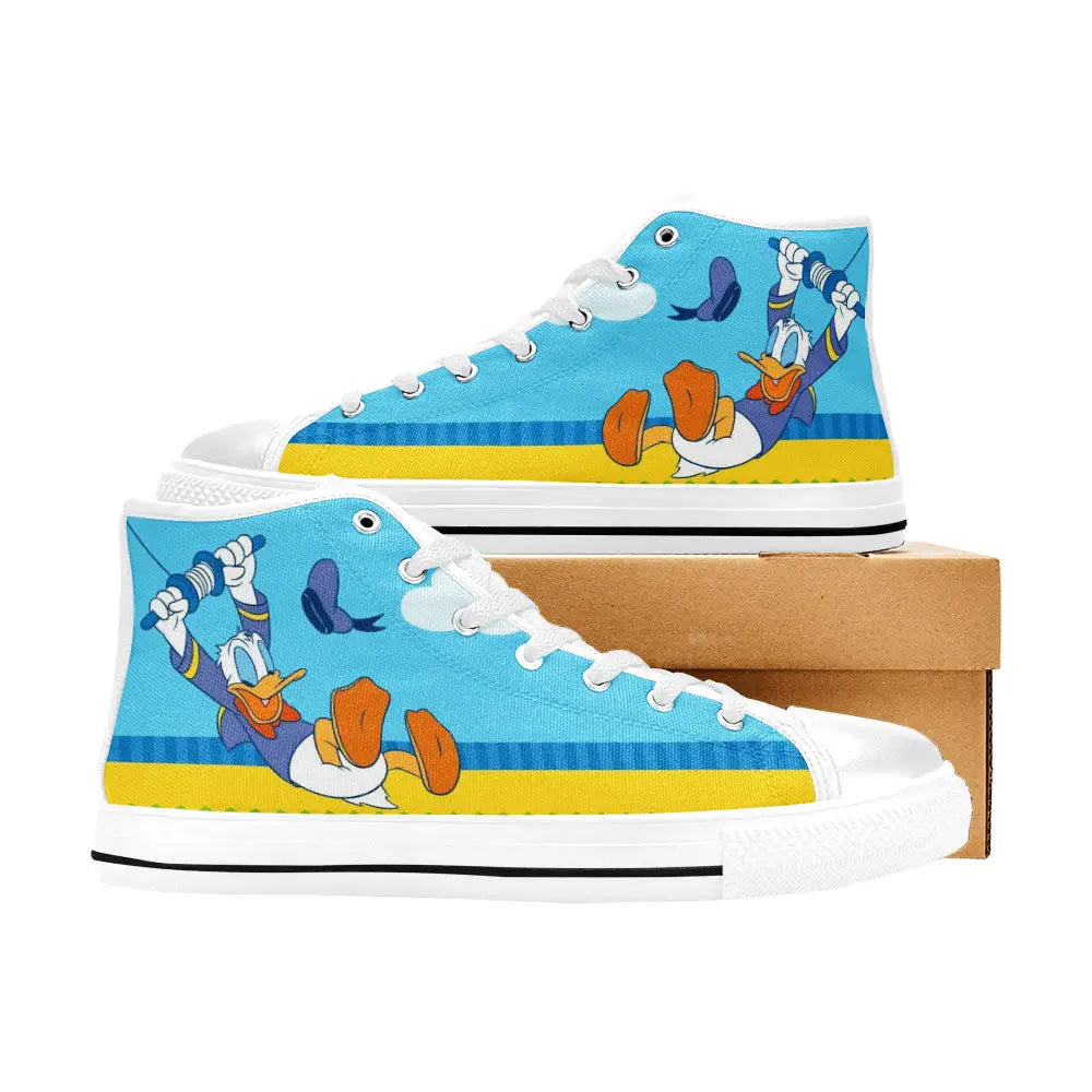 Donald Duck Custom High Top Sneakers Shoes