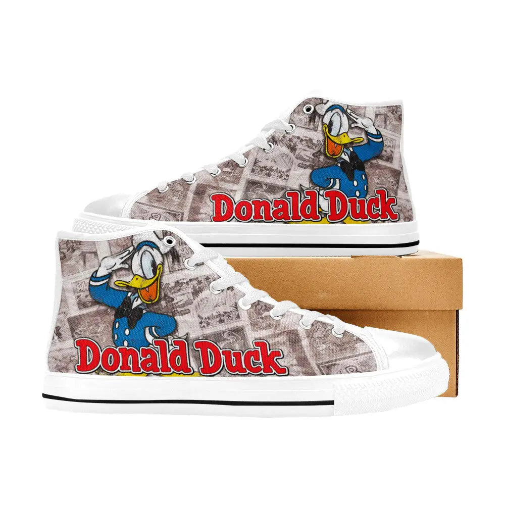 Donald Duck Custom High Top Sneakers Shoes