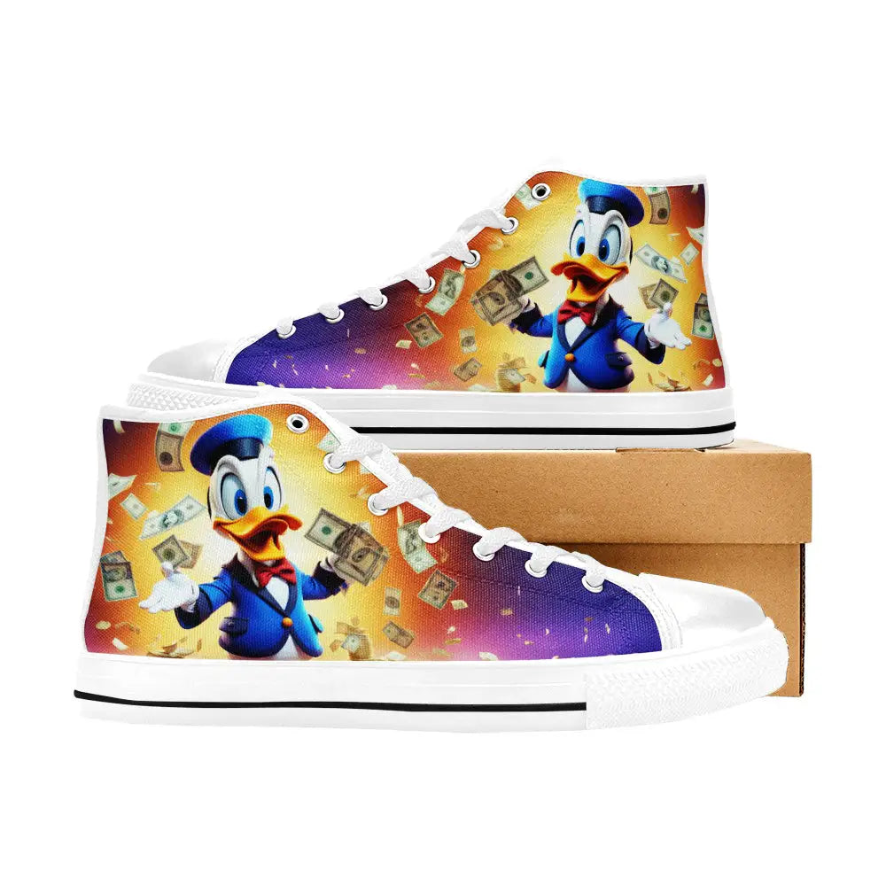 Donald Duck Custom High Top Sneakers Shoes