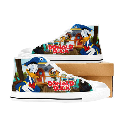 Donald Duck Custom High Top Sneakers Shoes