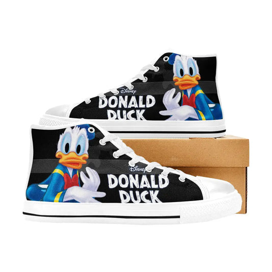 Donald Duck Custom High Top Sneakers Shoes