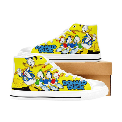 Donald Duck Custom High Top Sneakers Shoes