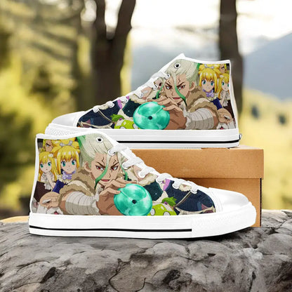 Dr Stone Kingdom of Science Custom High Top Sneakers Shoes