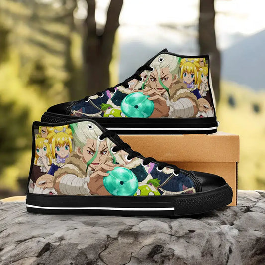 Dr Stone Kingdom of Science Custom High Top Sneakers Shoes