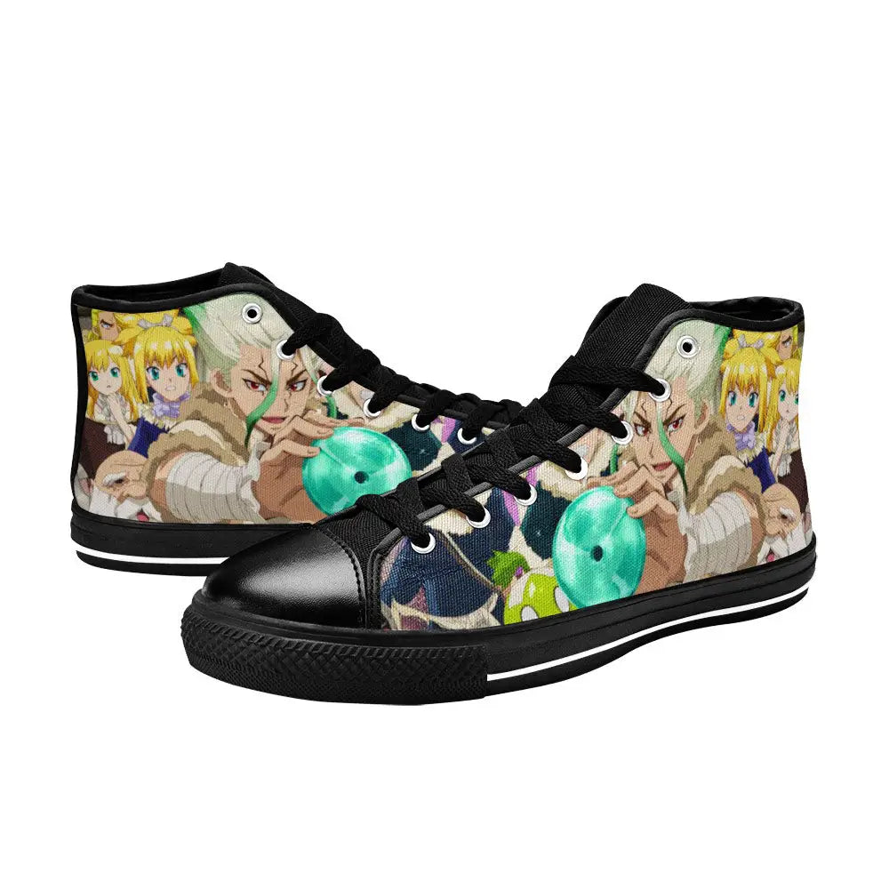 Dr Stone Kingdom of Science Custom High Top Sneakers Shoes