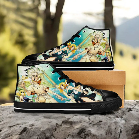 Dr Stone Wars Kingdom of Science Custom High Top Sneakers Shoes