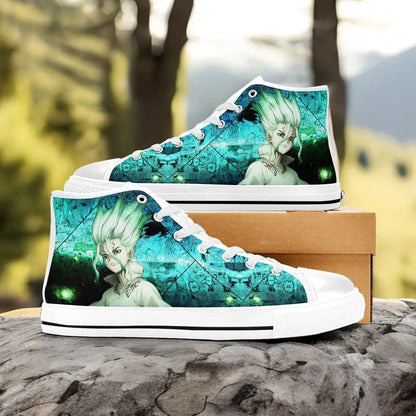 Dr Stone Wars Kingdom of Science Custom High Top Sneakers Shoes