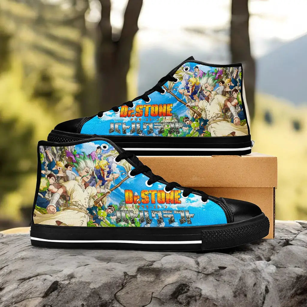 Dr Stone Wars Kingdom of Science Custom High Top Sneakers Shoes