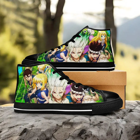 Dr Stone Wars Kingdom of Science Custom High Top Sneakers Shoes