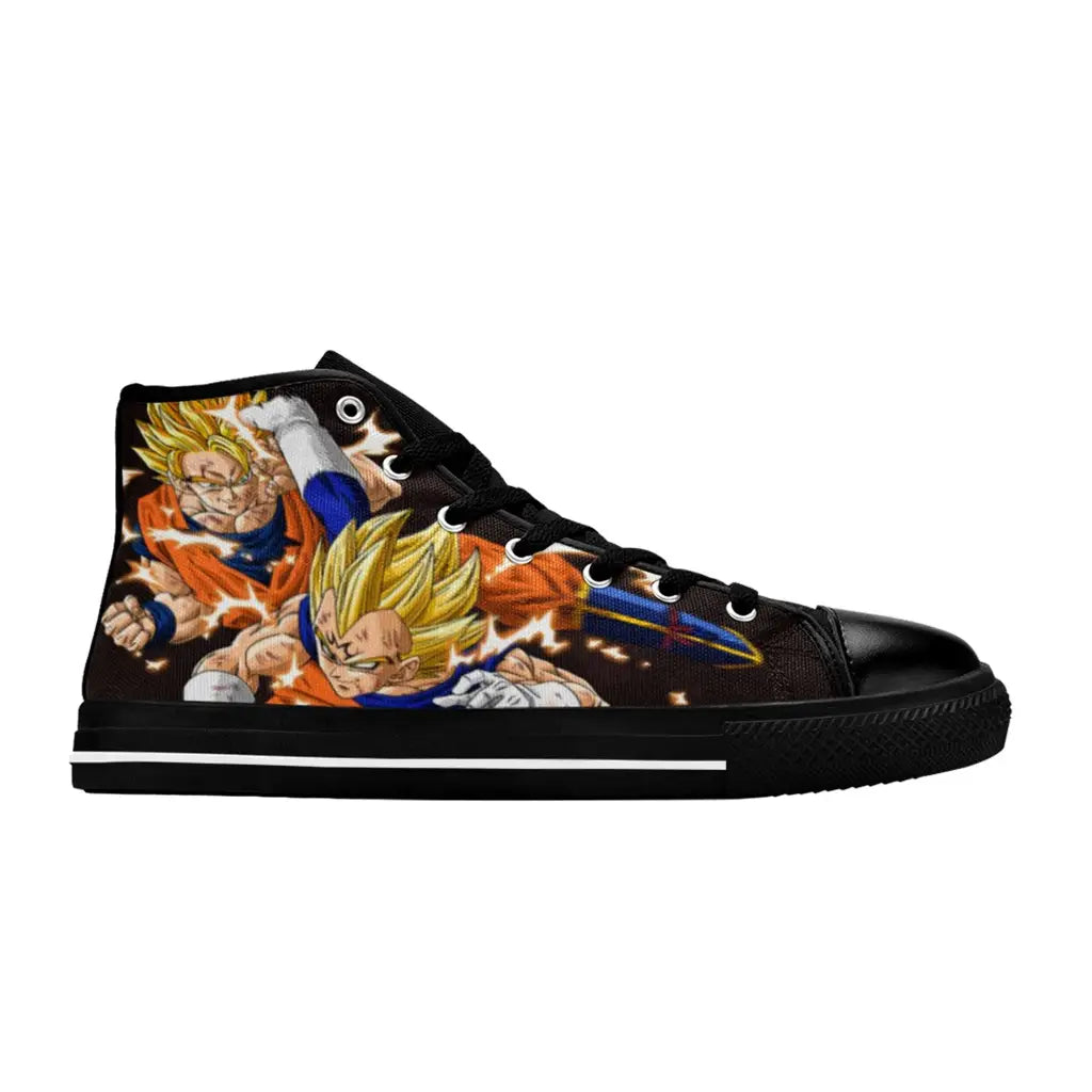 Dragon ball Z Super Son Goku VS Vegeta Majin Shoes High Top Sneakers