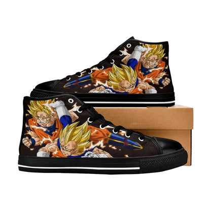 Dragon ball Z Super Son Goku VS Vegeta Majin Shoes High Top Sneakers