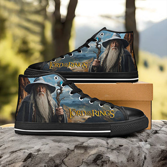 Gandalf Lord of The Rings Custom High Top Sneakers Shoes