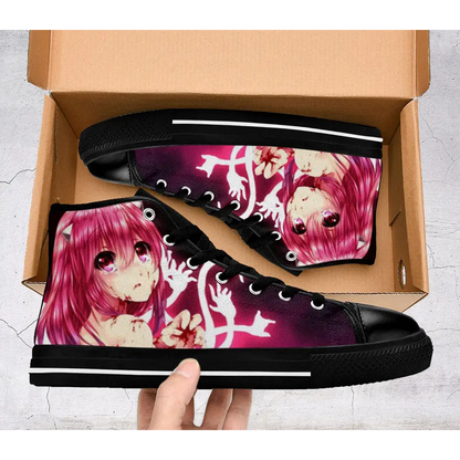 Elfen Lied Shoes High Top Sneakers