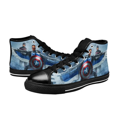 Falcon Captain America Winter Soldier Custom High Top Sneakers Shoes