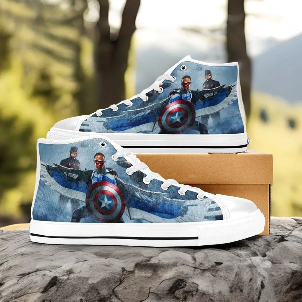 Falcon Captain America Winter Soldier Custom High Top Sneakers Shoes