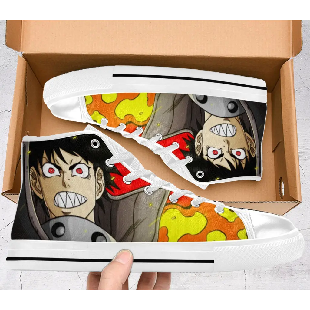 Fire Force Blazing Fire Brigade Shoes High Top Sneakers