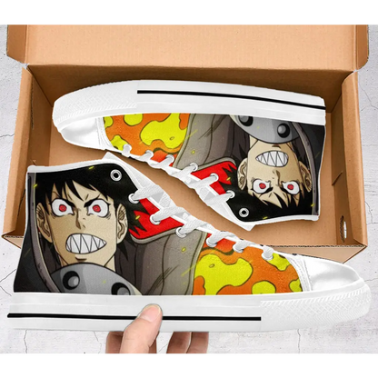 Fire Force Blazing Fire Brigade Shoes High Top Sneakers