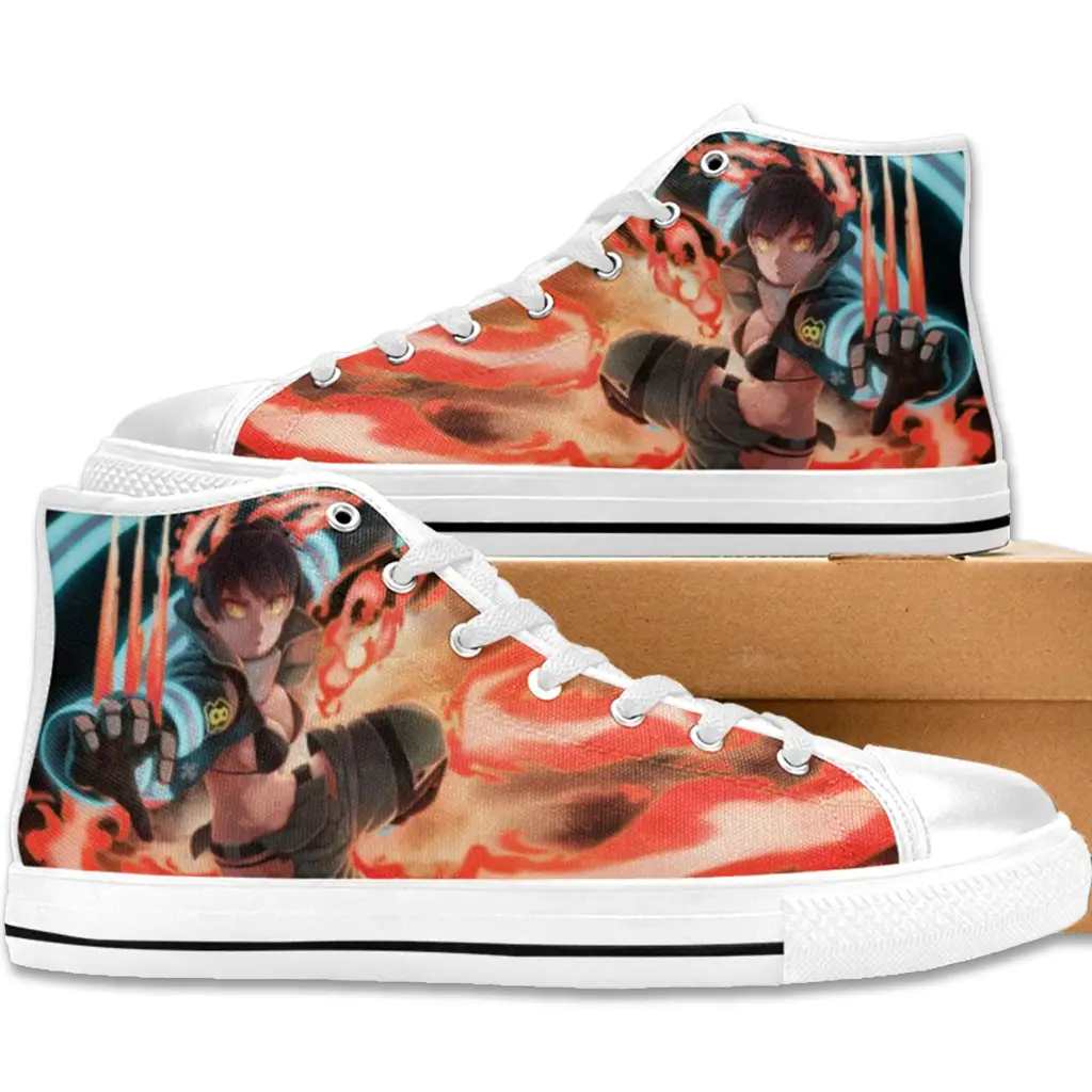 Fire Force Blazing Fire Brigade Tamaki Shoes High Top Sneakers